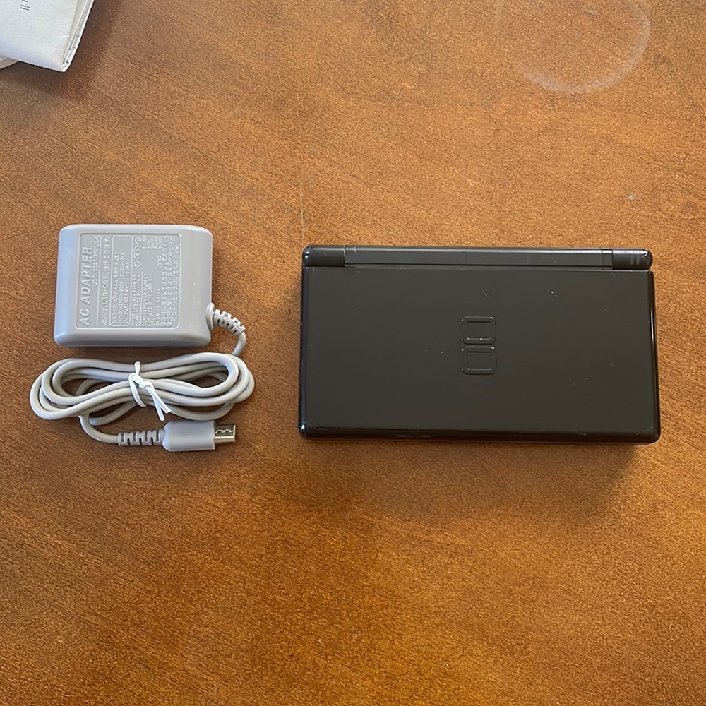 Nintendo DS Lite and charger